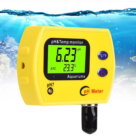 Tragbares 2-in-1-Hochpräzisions-Temperatur- und pH-Meter zur Wasserqualitätsanalyse, 220 V, EU-Stecker (1/5)