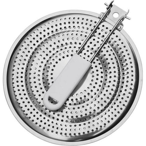 Plaque Diffuseur De Chaleur - Acier Inoxydable - Pour Cuisiniere Gaz Et Electrique - 20,3 Cm - 1 Unite (1/5)