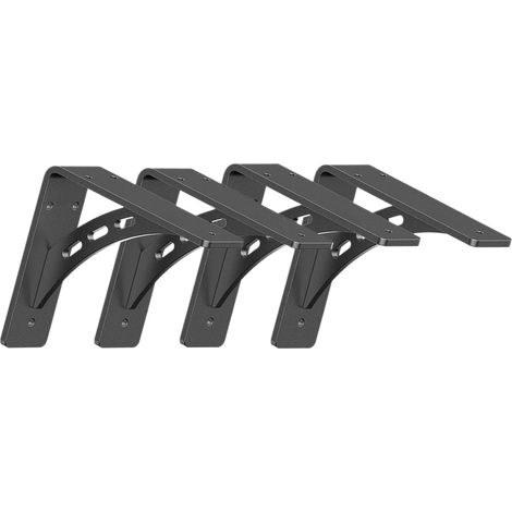 Lot de 4 étagères murales en acier au carbone de 15,2 cm, profil étroit, grande capacité, pour petits appartements, étagère robuste en acier au carbone (1/4)