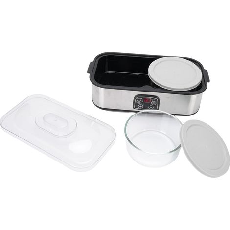 2L Machine de Fabricants de Yogourt Automatiques, Minuteur de 0 à 48 Heures, Fabricants de Yaourts en Acier Inoxydable avec Température Réglable pour la (Plug UE 220V) (1/5)