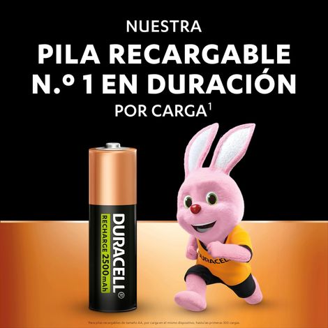 DURACELL PILA RECARGABLE HR6 AA 2500mAh BLIST