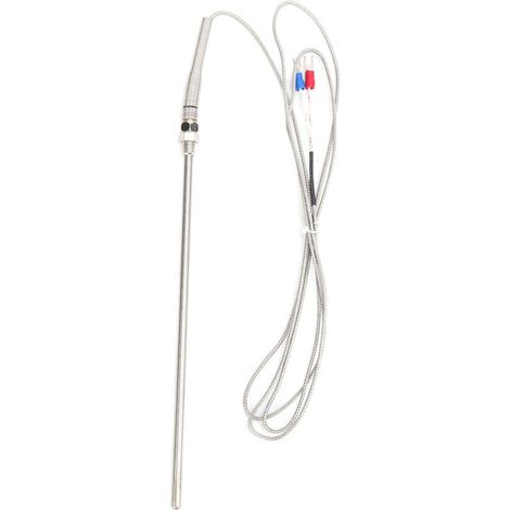 5x200mm K-Type Thermocouple Capteur de Température Sonde en Acier Inoxydable M8 Filetage (1/5)