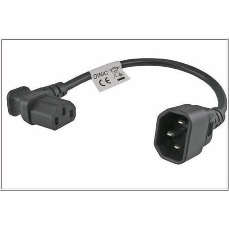 Câble D'alimentation - C13-C14 - 1,8 M - Noir - 10 A - 250 V - Pour Ordinateur Et Equipement Electronique - 1 Piece