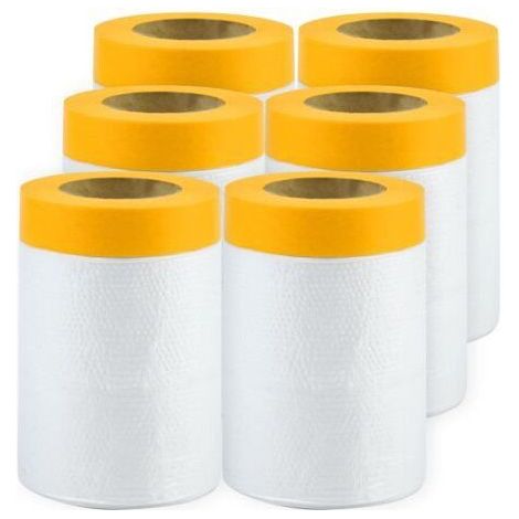 6 Rollen Abdeckband, Abdeckfolie, Klebeband, Abdeckplane (55 cm x 20 m) (1/5)