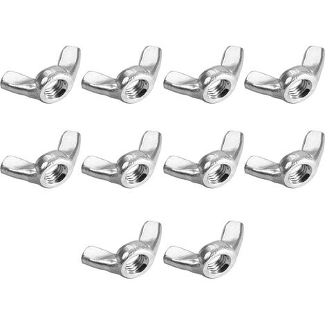 M5 écrous à ailettes acier Inox 304 Écrou papillon serrage à main 10Pcs (1/3)