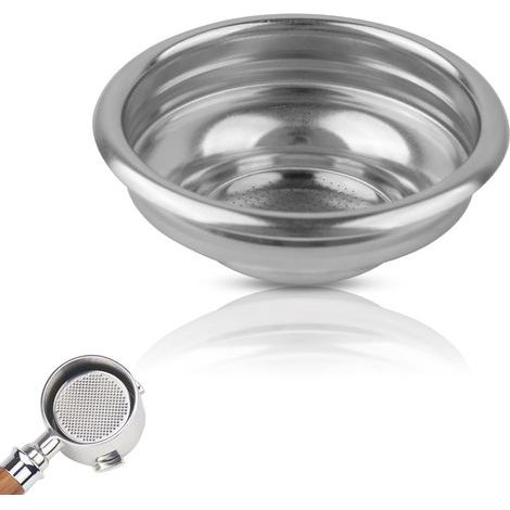 Panier-filtrant en Acier Inoxydable 58mm, 1 Tasse Filtre à Café Réutilisable, Expresso Accessoires Non Pressurisé pour Porte-filtre Sans Fond (1/5)