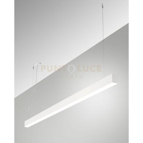 MILLET SOSPENSIONE BIANCA  3000K 3380LM 23W OPALE ON/OFF IP40 100CM