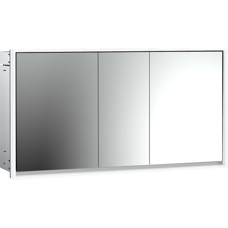 Armario con espejo iluminado emco loft, 1600mm, 3 puertas, modelo (1/5)