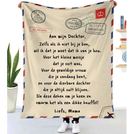 Couverture d'enveloppe, Couverture Plaid en flanelle - 150 x 200 cm (1/5)