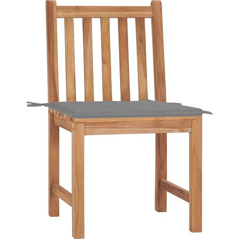Maison Exclusive - Gartenstühle 2 Stk. mit Kissen Massivholz Teak
