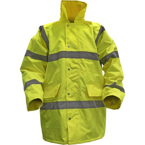 Sealey Hi-Vis Yellow Motorway Jacket with Quilted Lining - XX-Large 806XXL (1/2)