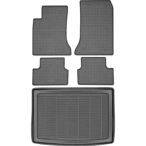 Juego de alfombrillas de goma para coche y maletero para Mercedes Clase B W246 (2011-2018).
