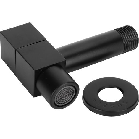 Robinet de Sink Mop G1/2 Noir pour Balcon Eau Froide Robinetterie Accessoires Fonte par Gravité (1/5)