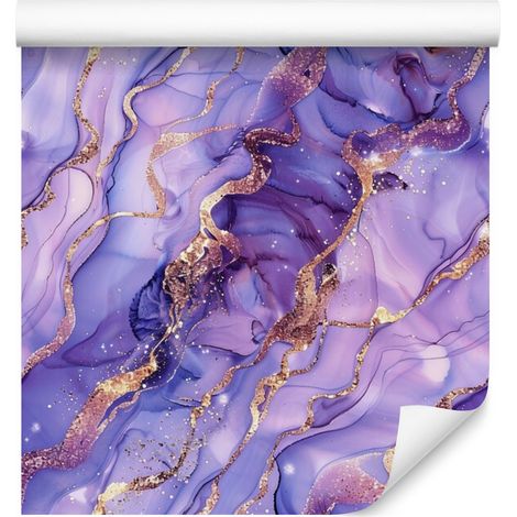 Papel pintado tinta violeta, lavanda, azul y morado 50x1000 cm (1/5)