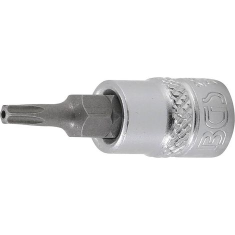 Douille à Embouts 6,3 mm (1/4) Profil T Torx avec Perçage T15 - Précision et Durabilité, Acier - D-Work (1/5)