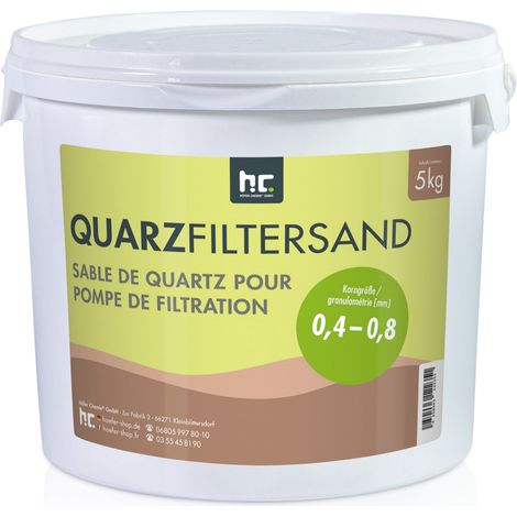 5 kg Premium Quarzsand Filtersand 0,4 - 0,8 mm