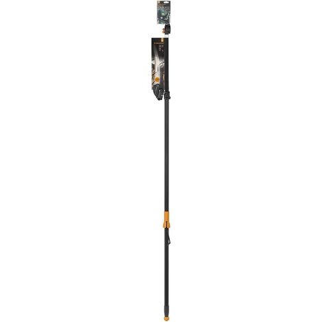 Fiskars Teleskop Schneidgiraffe mit Baumsäge und Obstpflücker (1/4)
