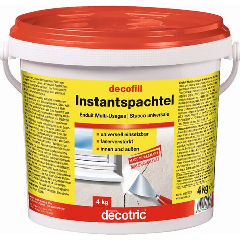 Decotric Decofill Instantspachtel 4 kg Fertigspachtel