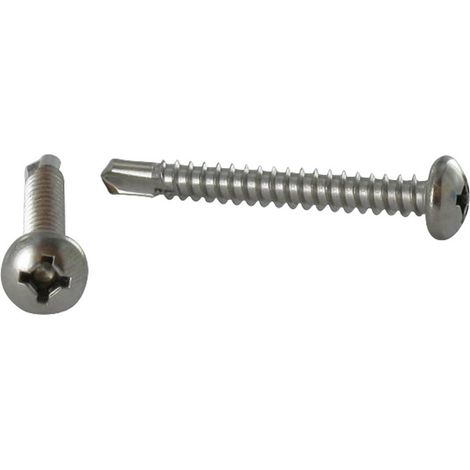 Vis autoperceuse Tête cylindrique TC Carré phillips 4.8X80 SQ2+PH2 Inox A2-1 pièce
