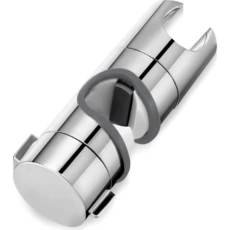 Support coulissant pour barre de douche - Support pour douchette à main - Douchette à main réglable  - Rotation à 360°,Installation facile et sans outil - Compatible avec les barres de douche de 24 mm (1/5)