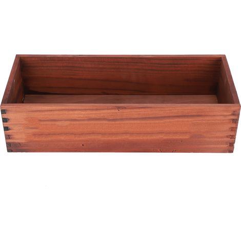 Badezimmer-Dekorbox aus Holz, Toilettenspülkasten-Ablage, handgefertigter Toilettenpapierhalter (braun) (1/5)