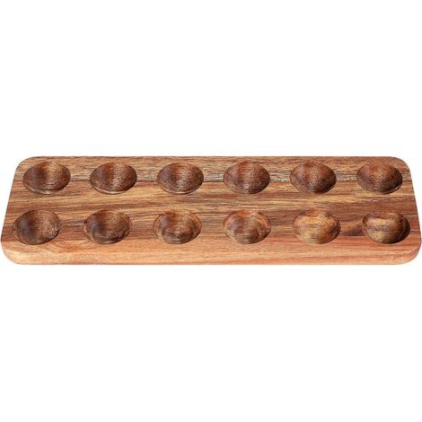 Zubehör für japanische Eieraufbewahrungsbox aus Holz mit 12 Löchern und zwei Reihen