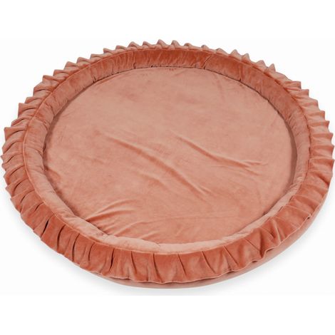 Colchoneta nido infantil de 120 cm, color terciopelo suave, color arcilla Canyon (1/2)