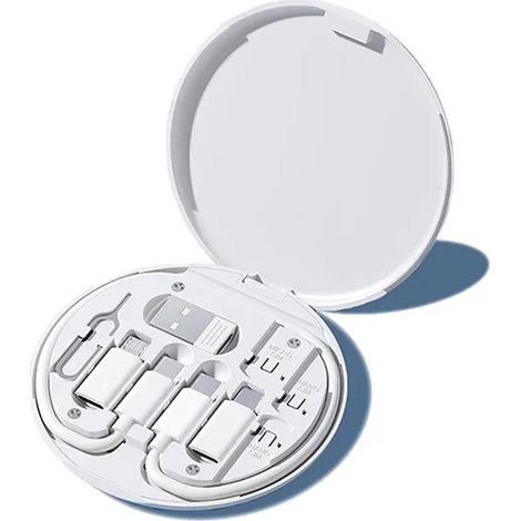 Boîte de rangement multifonctionnelle pour adaptateur de câble de charge, adaptateur de câble pour ordinateur portable robuste et stable (1/5)