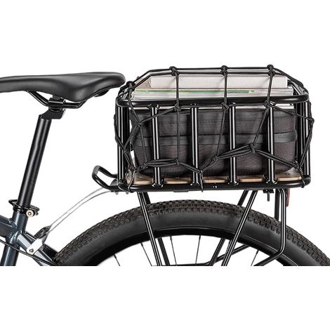 Panier Arrière pour Vélo Porte-Bagages Arrière pour Courses  Panier de Transport pour Vélo Arrière Pour Femmes, Jeunes, , Trajets Quotidiens et Balades (1/5)