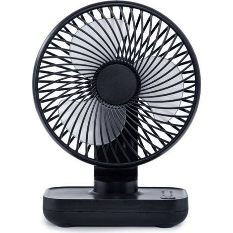 Mini ventilateur de bureau, petit ventilateur USB silencieux, batterie rechargeable 4000 mAh, 4 vitesses, ventilateur de table portable pour la maison, le bureau, les voyages (1/5)