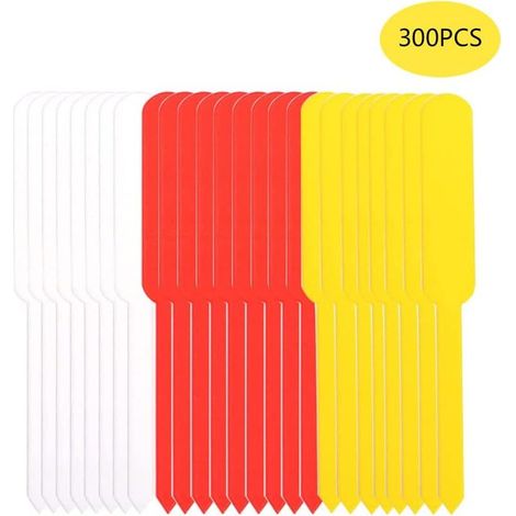 300 Pieces Étiquettes Pour Plantes, Étiquette Semis, Etiquette Jardin, Multicolores Marqueur De Plantes, Pour Plantes, Fleurs, Légumes, Terrasses, Jardins, Pots (1/5)