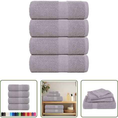 Baumwollhandtücher - Gästetücher FROGN 4 Stk. Grau 30x50 cm 360 g/m² (1/5)