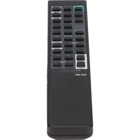 Télécommande RMS33 compatible HCDH801, MHCS30 – Système audio – Universelle – Volume, source, lecture – Remplacement durable (1/5)
