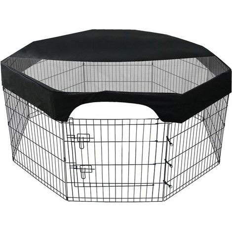 Green Mobility-Couverture de parc pour animaux de 24 8 panneaux Octagonal Pet Fence Netting Cover Waterproof Shade Cover (1/5)