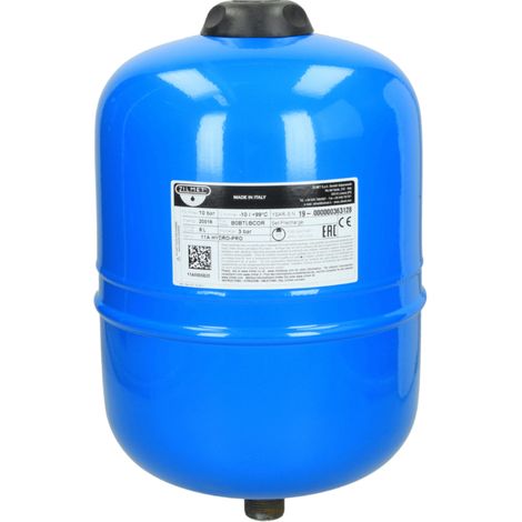 Vase d'expansion 8 litres pour installations d'eau de chauffage et d'eau sanitaire