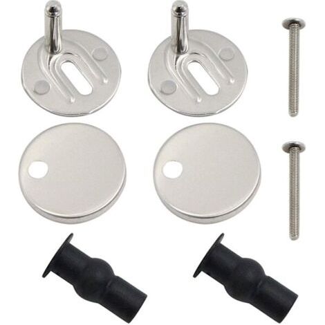 1 paire de charnières pour abattant de toilette, support d'abattant de toilette, charnière à dégagement rapide, support de charnière pour abattant de toilette, charnière de rechange pour abattant de t (1/4)