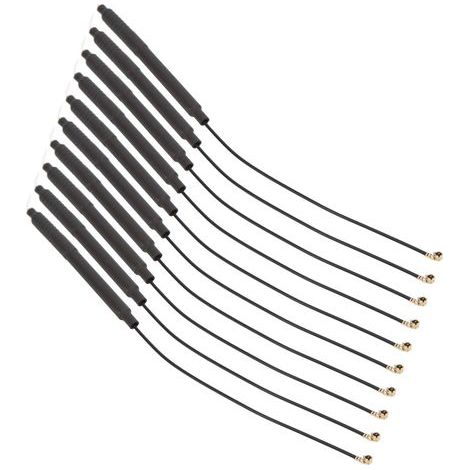 10 Stück interne Kupfer-WLAN-Antennen NZ-GSM-TG-001, omnidirektional, mit integrierter Verstärkung, Antenne für Netzwerkkarten (1/5)