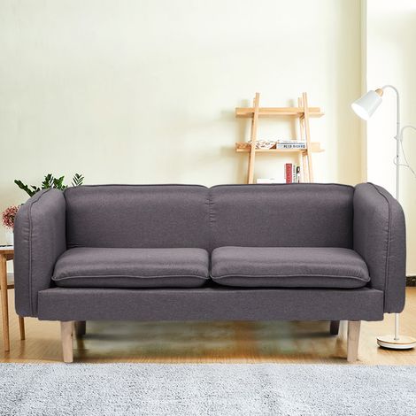 Canapé de salon 180 cm, style simple et élégant, avec éponge amovible et lavable, 180 cm de hauteur. Décoration intérieure. (1/5)