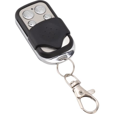 Télécommande universelle 433 MHz à 4 boutons pour porte de garage, portable et anti-interférences, avec porte-clés. (1/5)
