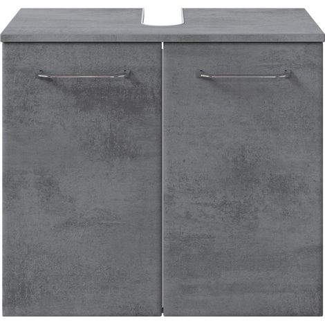 Pelipal Mobile sottolavello, Legno ingegnerizzato Melamina, Ossido Grigio Scuro, 53x60x33 cm (1/4)