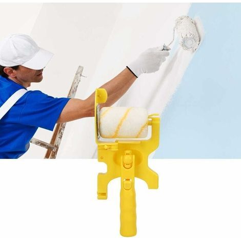 Pinceau à rouleau pour bordure de peinture, brosse à rouleau multifonctionnelle à main pour la peinture de plafond de mur de salle à la maison (1/5)