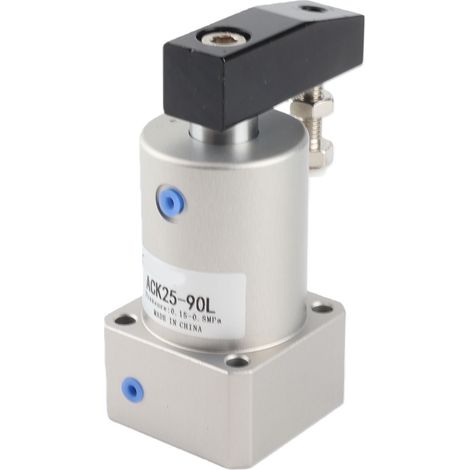 Vérin pneumatique rotatif 90° serrage d'angle presse de coin outil à bascule air ACK25‑90L (1/5)