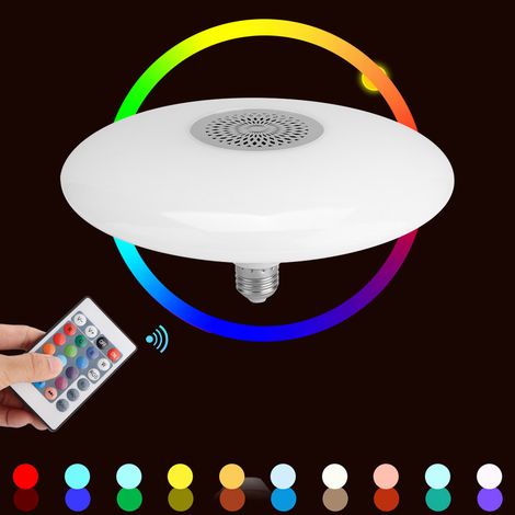 30W E27 RGBW LED-Glühbirne mit Fernbedienung, Bluetooth, Sprachausgabe und Musikwiedergabe, AC85-260V (1/5)