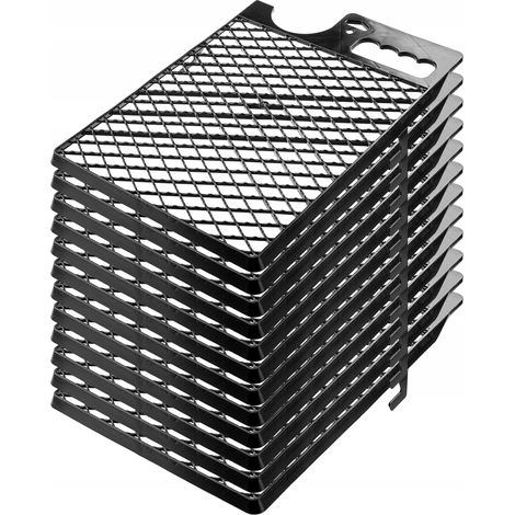 KADAX Abstreifgitter, aus Kunststoff, für Farbe, 39 x 28 cm, Schwarz, 12 Stück