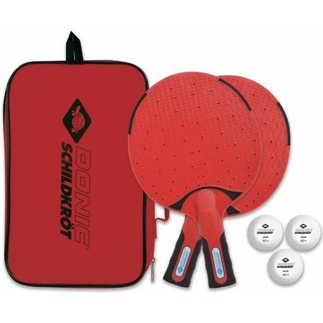 Donic Schildkröt Outdoor Set de Tenis de Mesa Negro Rojo
