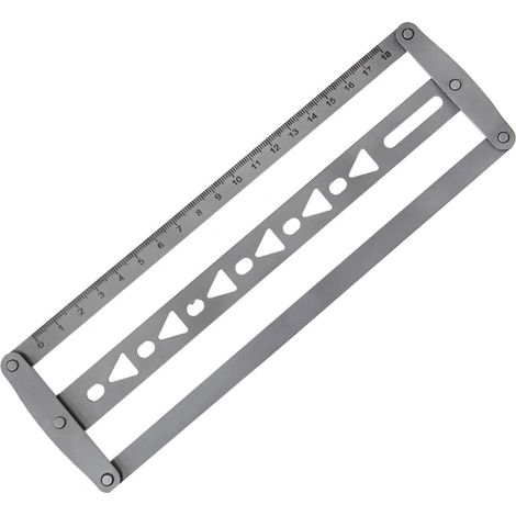 Pochoir de poinçonnage en acier inoxydable pour sac bandoulière ceinture artisanat (1/4)