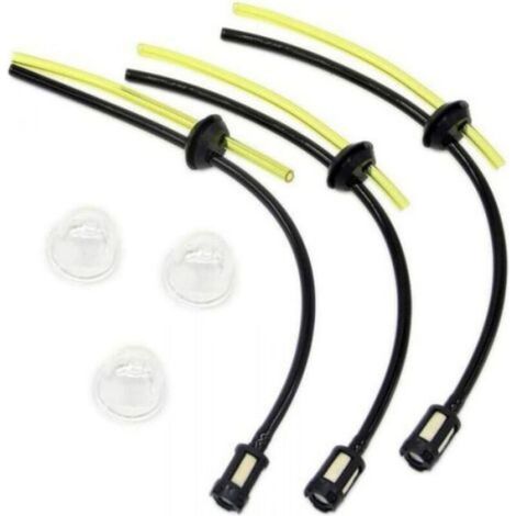 3 Kits Filtre à essence,Joint tuyau carburant 18mm,Moteur 2 temps 4 temps,Tondeuse Débroussailleuse (1/5)