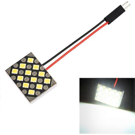 Plafonnier de voiture avec 12 LED SMD-2835, 12 V CC, 1,3 W, 6 000 K, 80 lm (1/4)