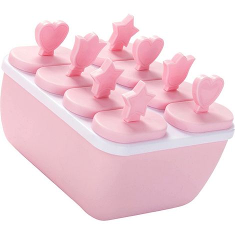 Moule à glace alimentaire réutilisable, plusieurs saveurs, pour la confection de glaces maison. (1/5)
