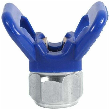 BUNTHAUS Flacher Düsensitzschutz für Airless-Farbspritzpistole, Universalwerkzeug (Blau)